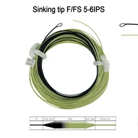 aventik sinking tip fly fishing line fast sinking line with welded loop ips 5 6