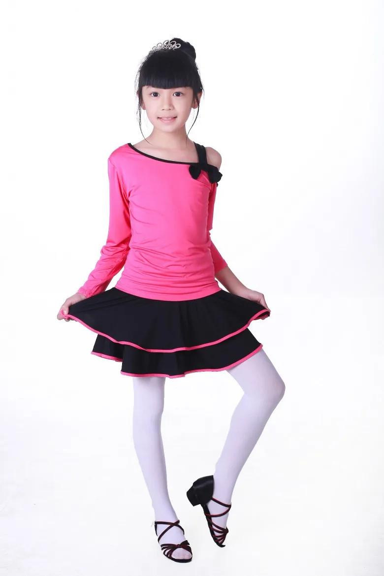 New girls dance practice clothes Spring and autumn children's Latin | Тематическая одежда и униформа