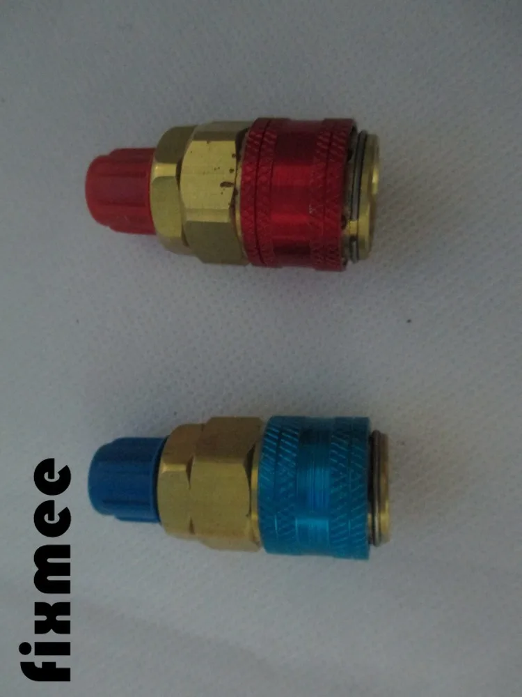 Быстроразъемный соединитель для автомобиля Freon R134A H/L латунные адаптеры