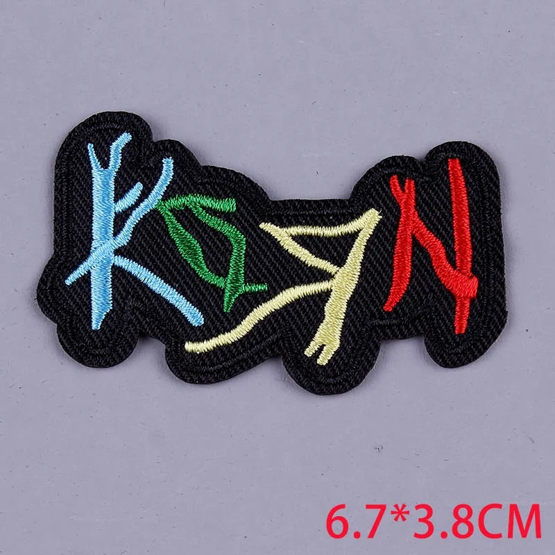 ZQ-PE4362CT DIY Nirvana патч группа acdc патч, вышитые патчи для одежды музыка рок группа железо на патчи логотип значок аппликация полосы F - Цвет: ZQ-PE4362CT