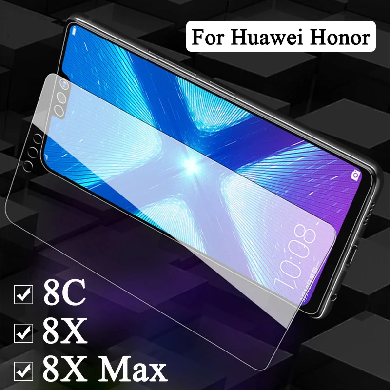 Защитное стекло для huawei 8X Max 8C защитное на Honor X8 C8 8 X C XMax Закаленное Защитная пленка