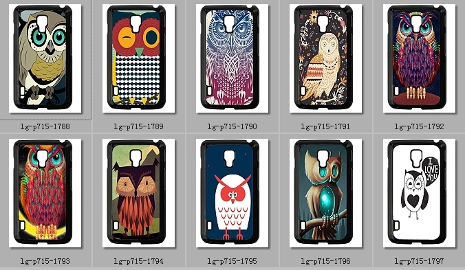(P715-3087) America California For LG Optimus L7 II Dual P715 Hard Plastic Back Case Cover Owls Owl Cute Pattern (1788) |