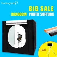 808080cm portable led photo studio lightbox softbox light tent shooting softbox photography light box for jewelry clothing