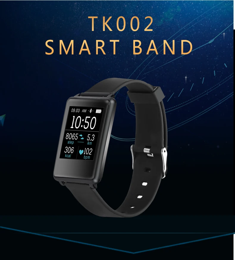 Smartch Новый 1 44 дюймов 2 5 HD сенсорный экран Смарт-браслет TK002 монитор сердечного