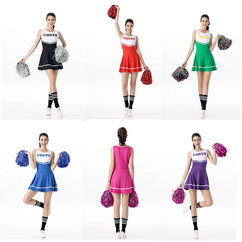 Женский сексуальный костюм группы поддержки баскетболиста для старшеклассников