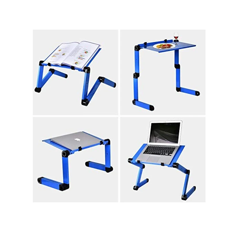 SUFEILE Folding Laptop table Portable Adjustable Notebook Desk Table Multifunctional Aluminum Laptop Stand Folding Study Table