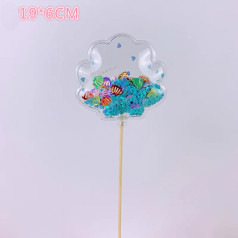 Bling Fairy ПВХ Топпер для торта Единорог Любовь Корона облако Блестящий Фламинго кекс Топпер для свадьбы День рождения украшения торта