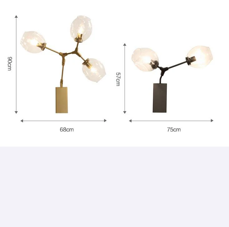 Американский креативный шариковый светильник с пузырьками прикроватная лампа