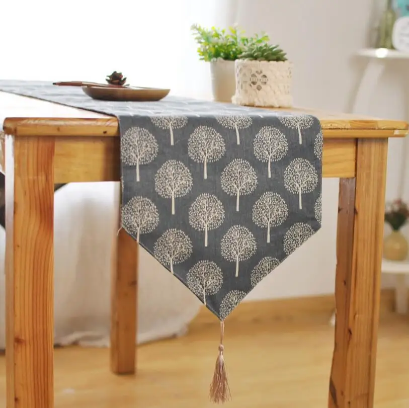 European tree pattern Table Runner Cloth dining table mat coffee tea tablecloth bar restaurant decoration home decor AU545 | Дом и сад