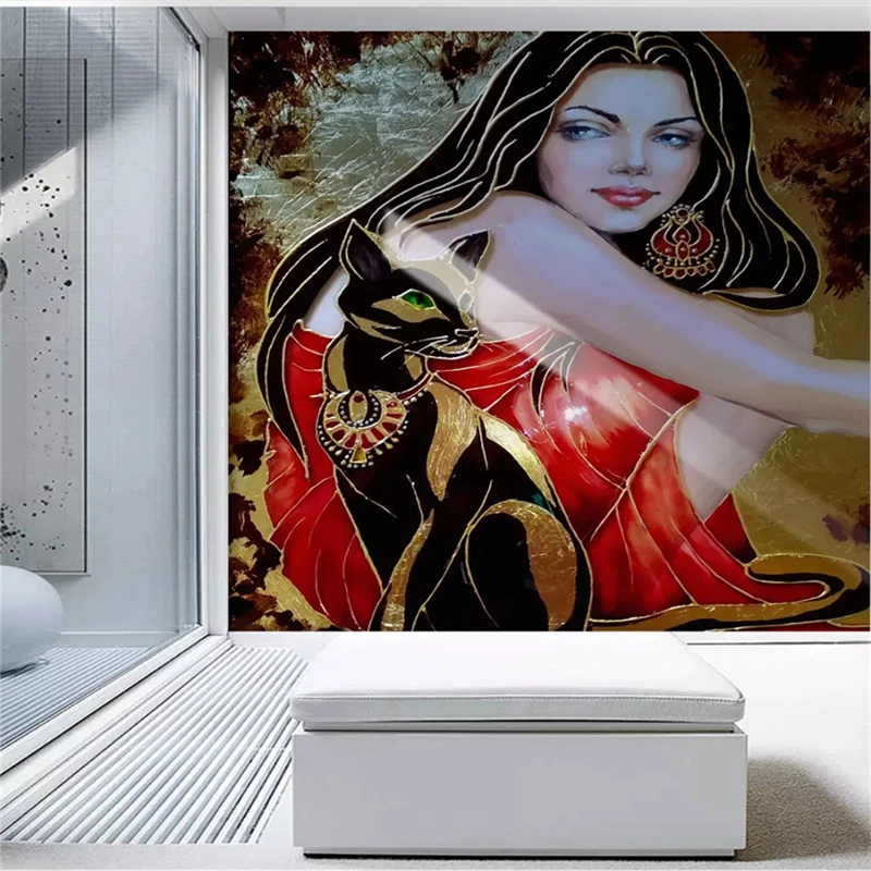 Beibehang behangподводный Ultra HD голая женщина художественный фото фон декоративные