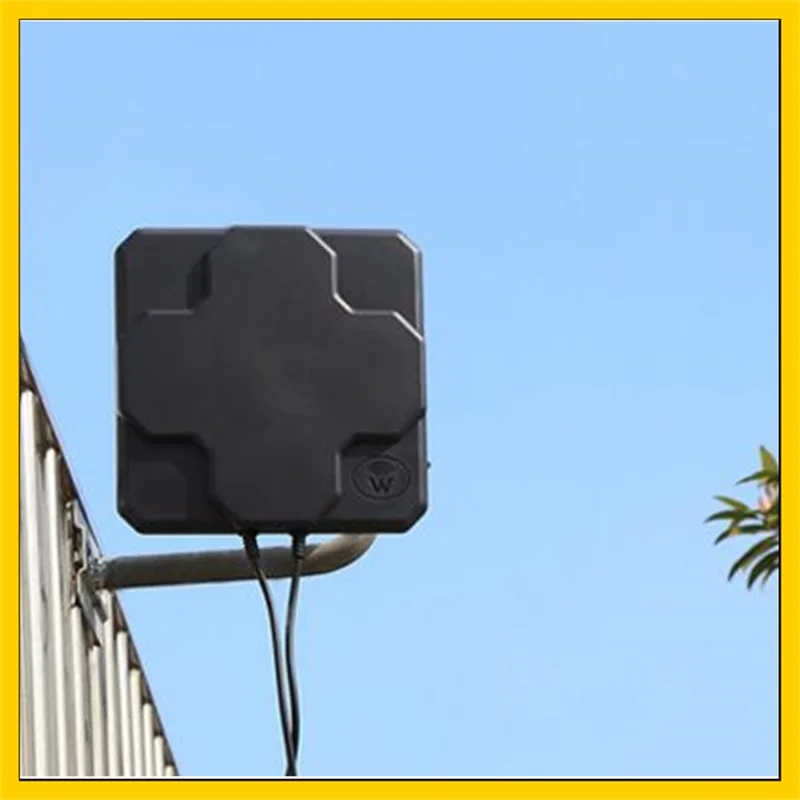 2 * 22dBi наружная 4G LTE MIMO антенна двойная поляризационная панельная SMA Male разъем 5 м