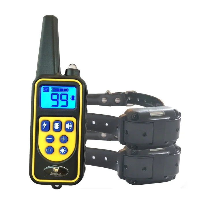 for 2 dogs JANPET 800 ярдов средний/Тренировка большой собаки ошейник перезаряжаемый и водонепроницаемый электронная система дрессировки собак поддержка 3 собак - Цвет: for 2 dogs