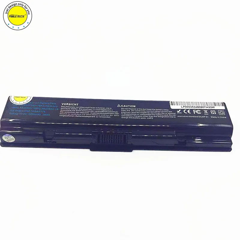 Новый 6 ячеек ноутбук аккумулятор для Toshiba PA3534U-1BAS PA3534U-1BRS PA3535U-1BRS PA3682U-1BRS PABAS098 PABAS174 |