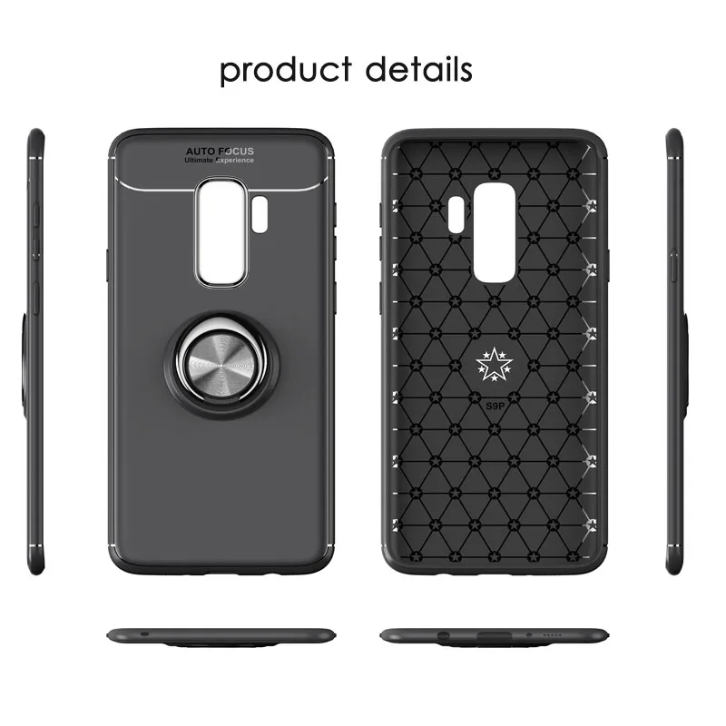 Ударопрочный для samsung Galaxy S10 S9 Plus Lite 360 магнитный Встроенный держатель подставка