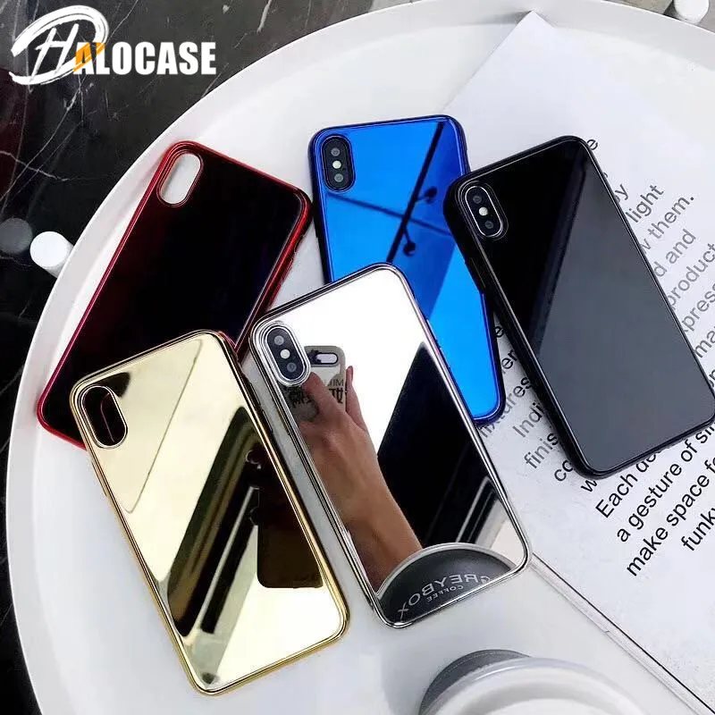 Роскошные зеркальные телефонные чехлы из закаленного стекла для iPhone 11 Pro MAX 10X XS XR 6