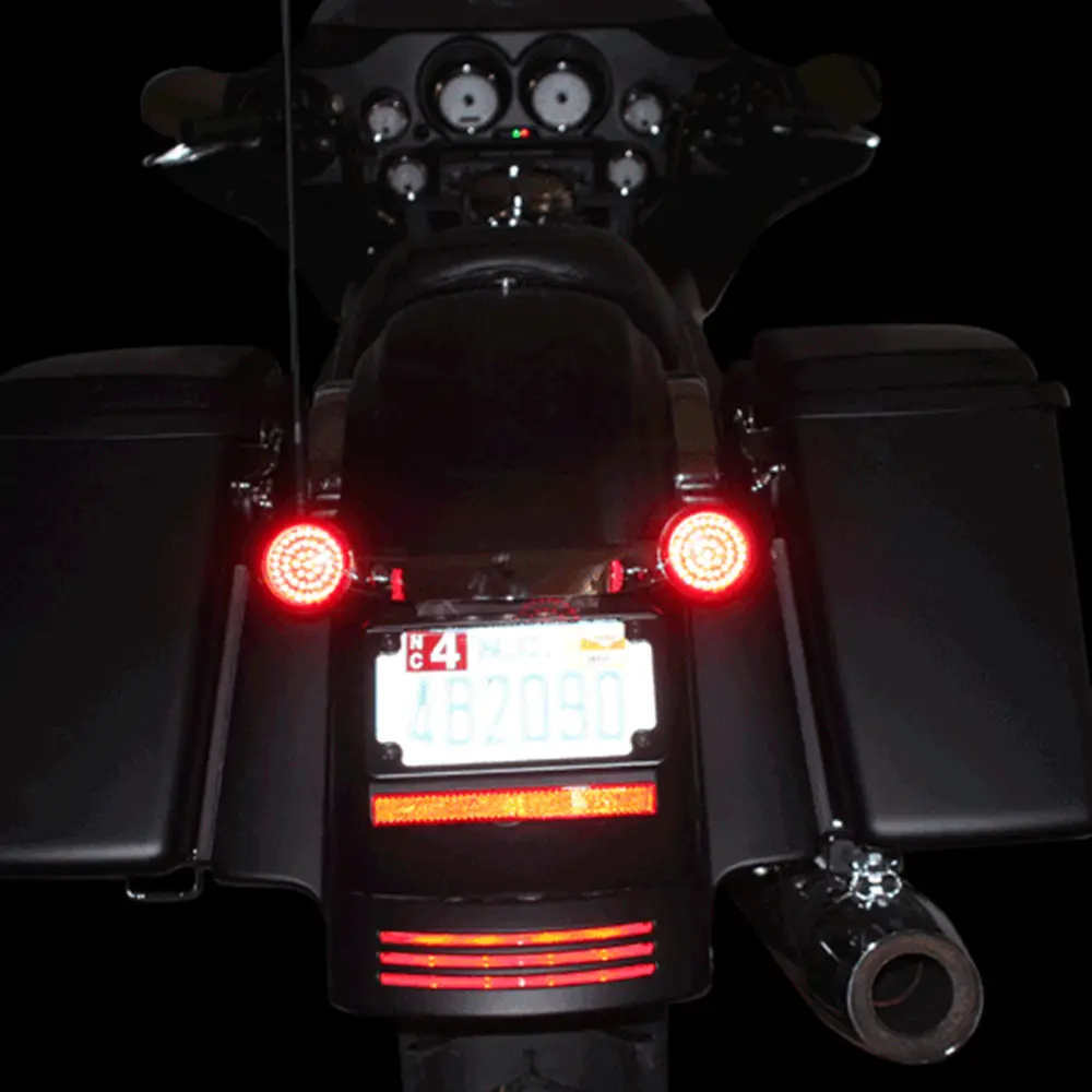 Красные задние поворотники для Decue Стильный Объектив пара 2011 новее softails 2012 2014 HD