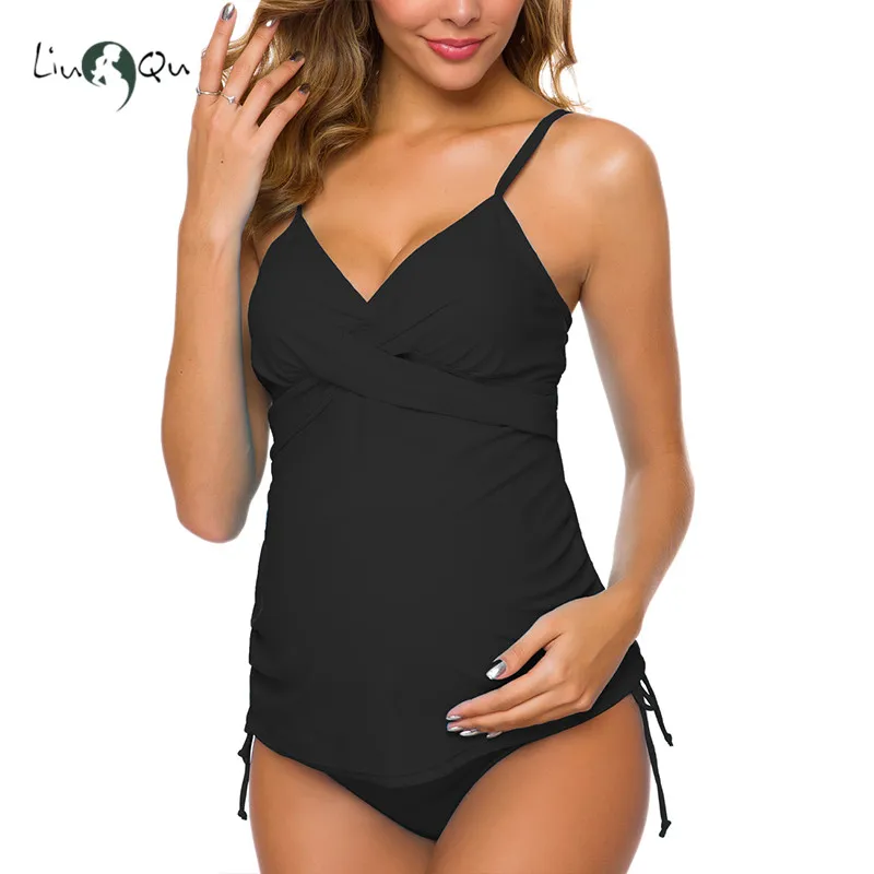 Женский комплект бикини для беременных купальный костюм Купальники пляжная