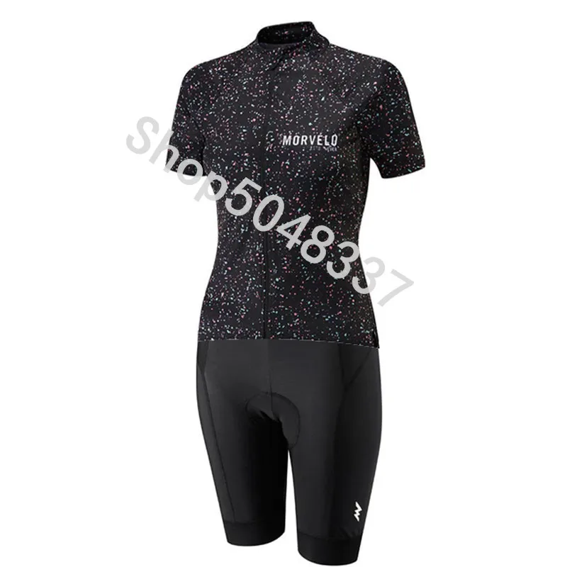 Pro команда женщин Morvelo триатлон короткий сиамский боди Skinsuit Джерси гоночный Велосипедное трико Ropa ciclismo гелевая Подушка - Цвет: 7