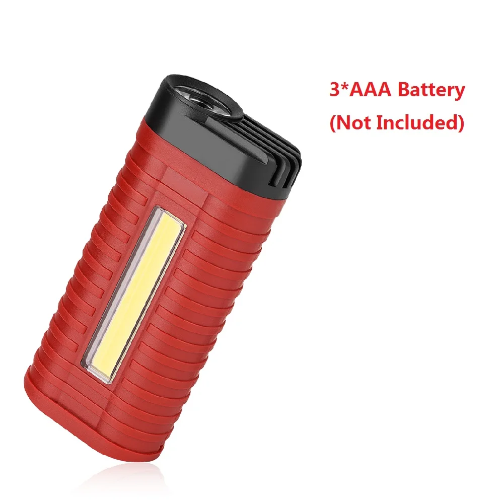 Without Battery Приборы для микроскопа фонарь рабочий осмотр свет Прожектор 2 режима портативный светодиодный прожектор фонарь металлический зажим рюкзак с карманами лампа - Испускаемый цвет: Without Battery