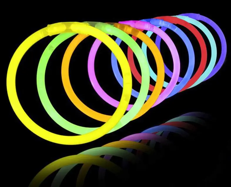 4000 шт./лот 20 см разноцветные светящиеся палочки браслеты ожерелья рождественские