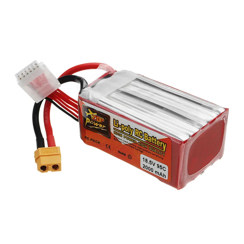 ZOP POWER 18 5 V 2000mAh 95C 5S аккумуляторная батарея Lipo с разъемом XT60 для FPV Racing Drone|Детали и