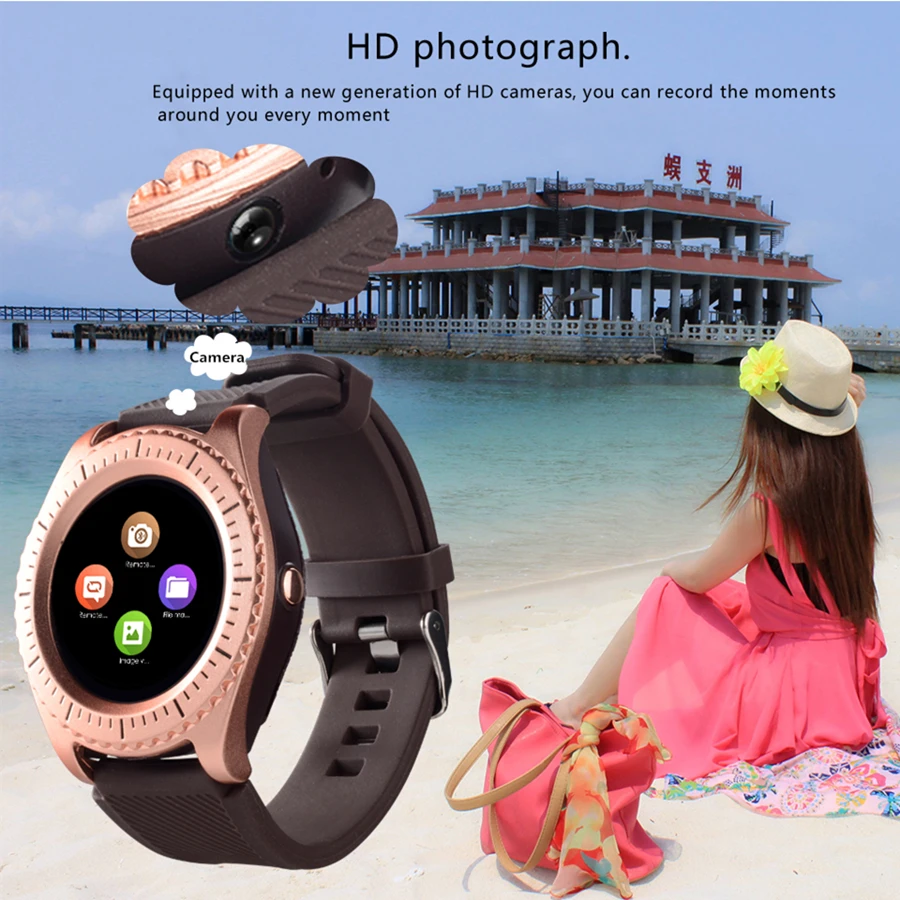 Спортивные умные часы с Bluetooth для бизнеса поддержкой Nano SIM и TF карт камерой IPS HD ЖК