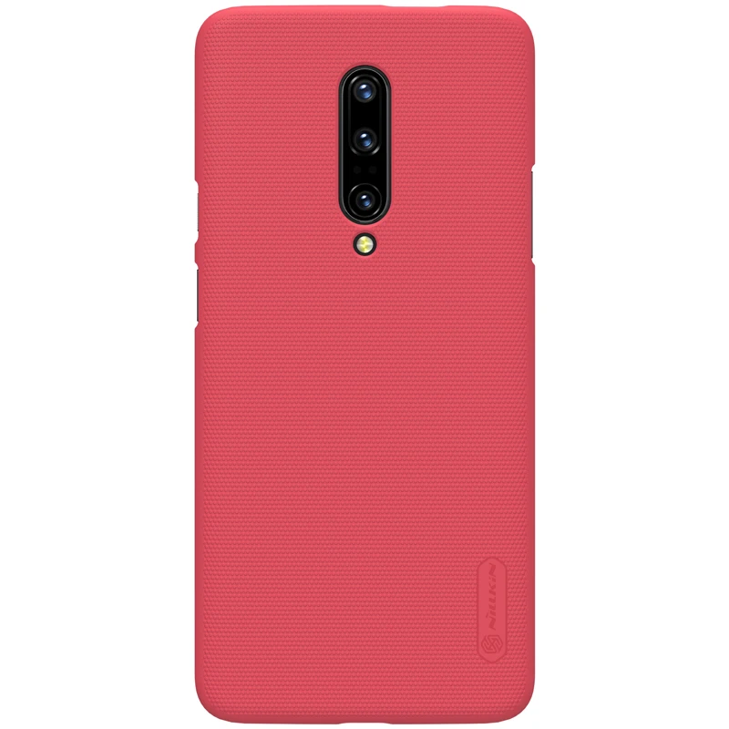 Nilkin для OnePlus 7 Pro чехол Nillkin матовый щит Жесткий ПК задняя крышка телефона для OnePlus 7 Pro - Цвет: Красный
