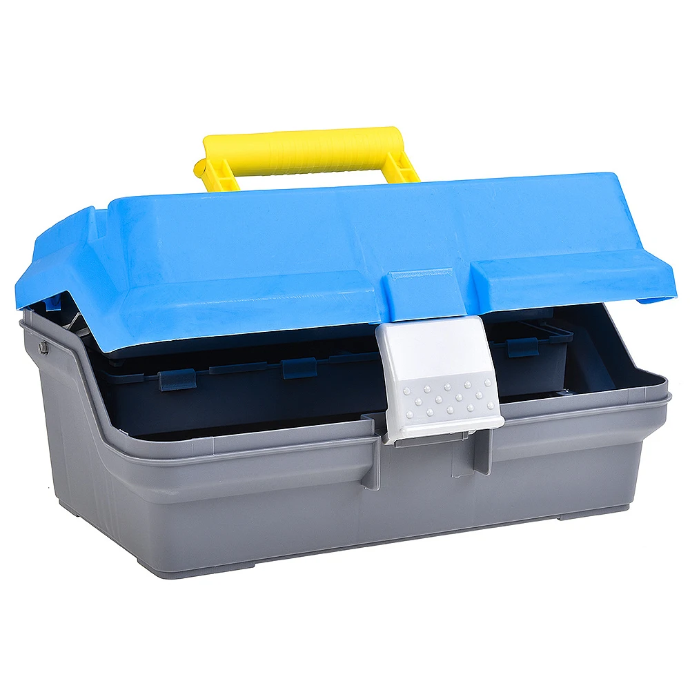 Тройной ящик для рыболовных снастей приманок крючков свинцовых защитных зажимов