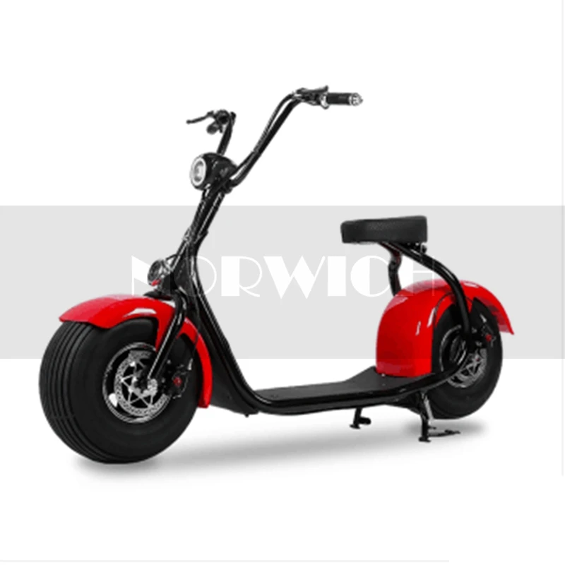 

Citycoco Electric Scooter Adult 1200W Fat Tire 72V 20AH Scrooser Off Road Big Tire Two Wheel 18*9.5inch City Electric Scooter