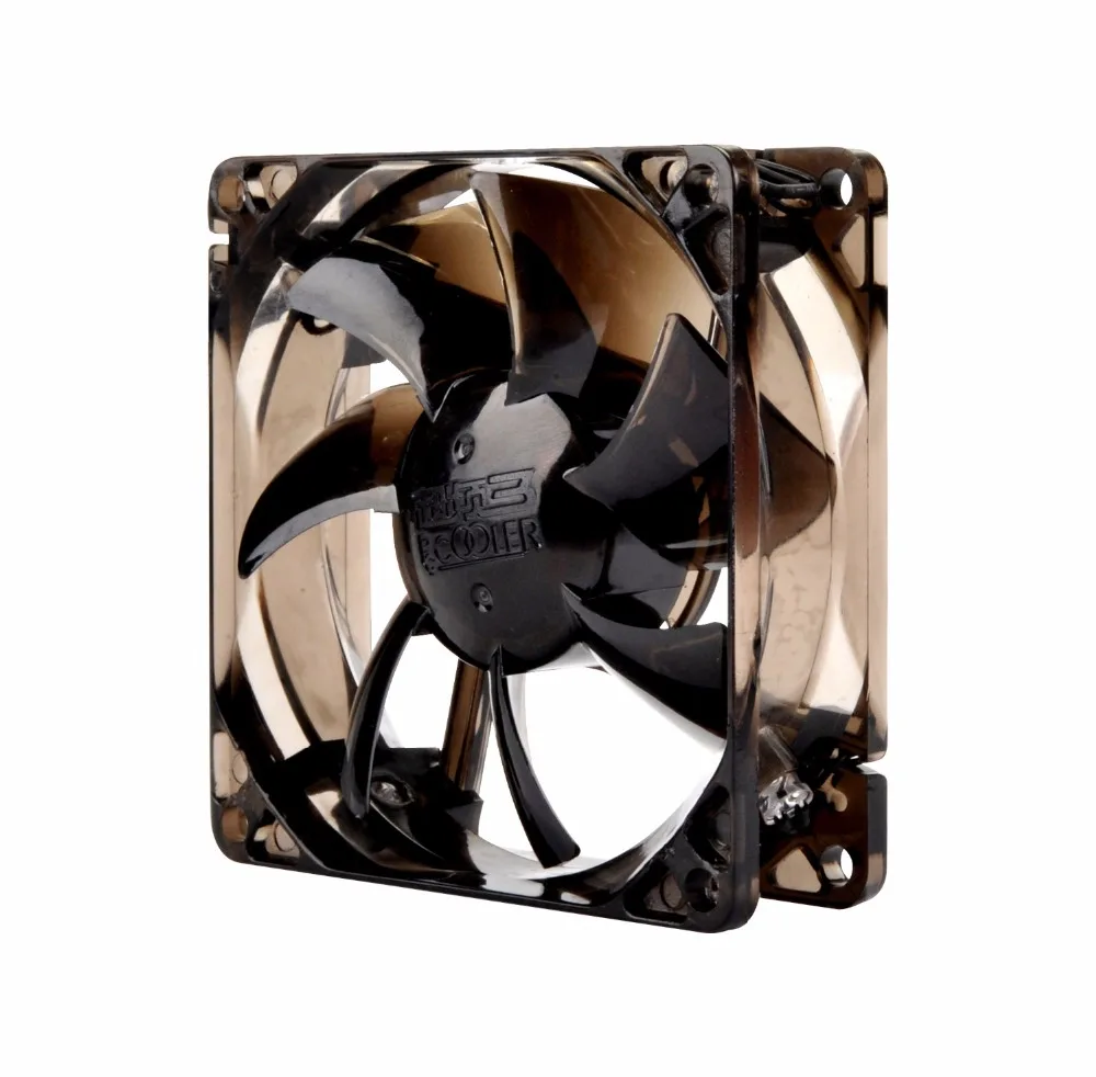 PCcooler F86B светодиодный чехол для компьютера вентилятор 80 мм ПК шасси вентилятор тихий Съемный и моющийся 8 см вентилятор охлаждения 8025 Вентилятор компьютера