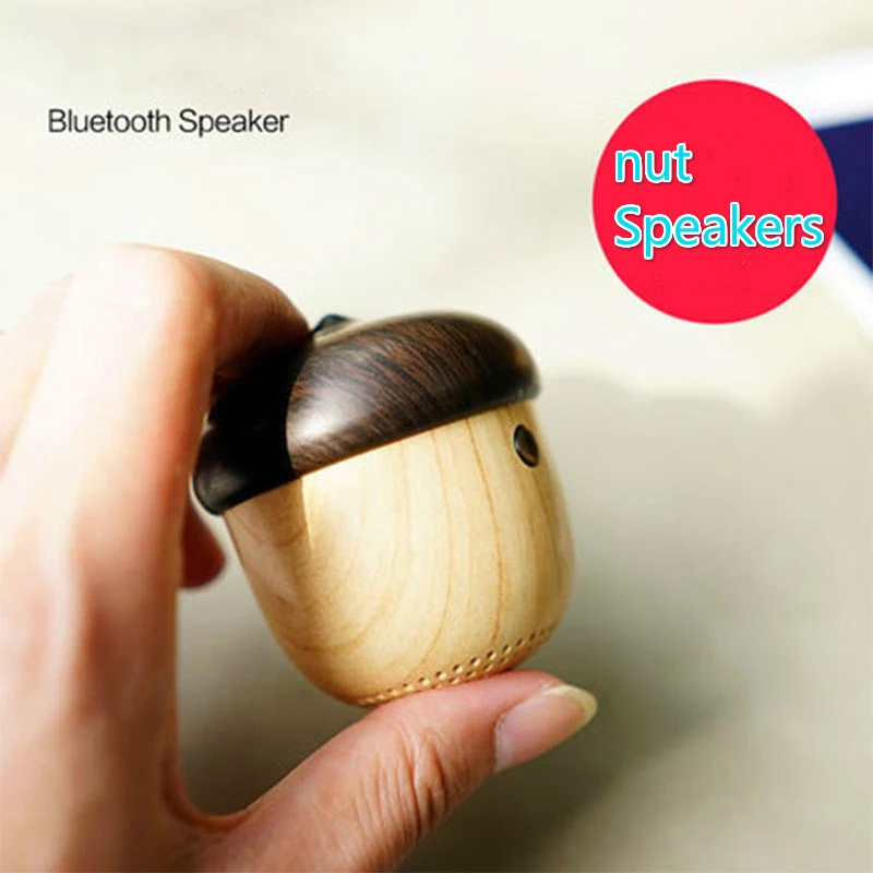 Podofo новый Мини Bluetooth динамик беспроводной Звук портативные колонки милый орех