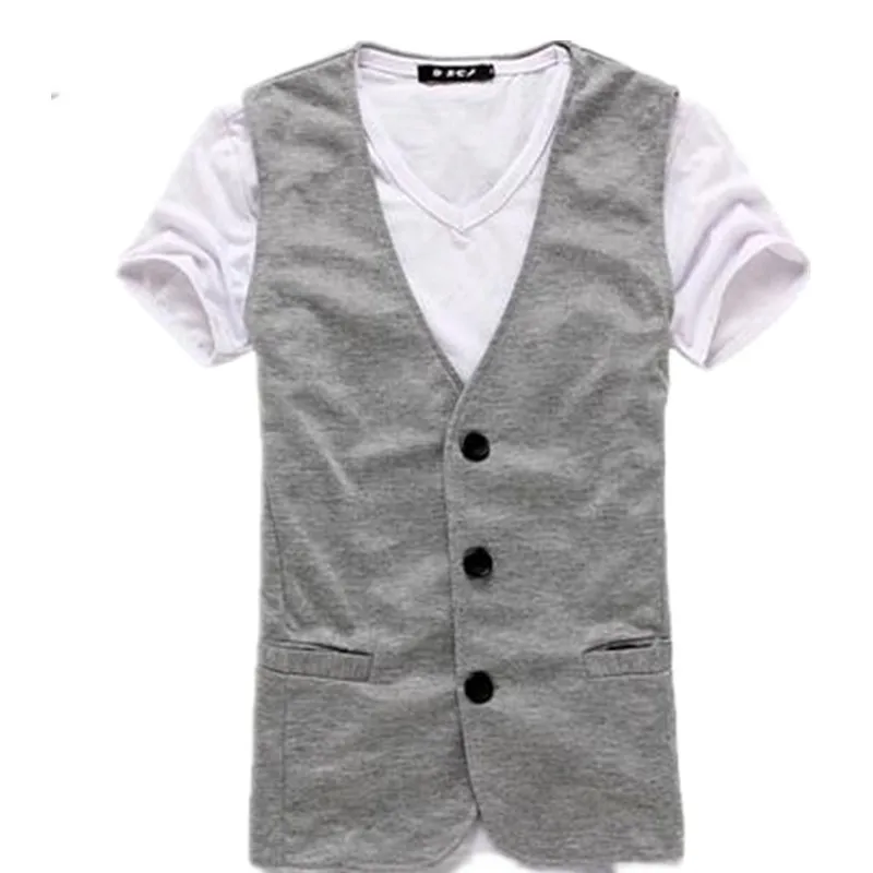 New! Hot! 2015 Spring And Autumn Slim Male Casual Vest Sleeveless Knitted | Мужская одежда