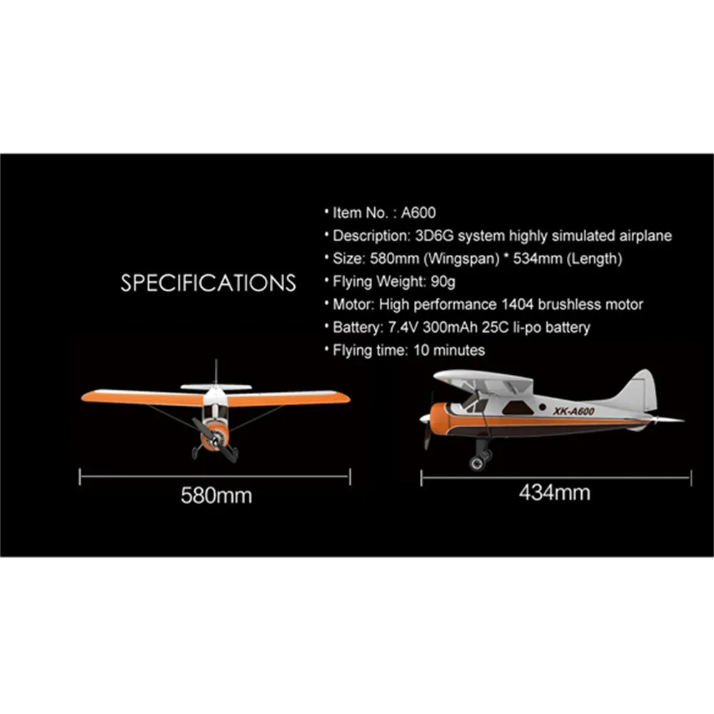 FUTABA 2,4G пульт дистанционного управления Wltoys A600 2,4G 3D6G мини пульт дистанционного управления Радиоуправляемый летательный аппарат бесщеточный двигатель 1404#/20
