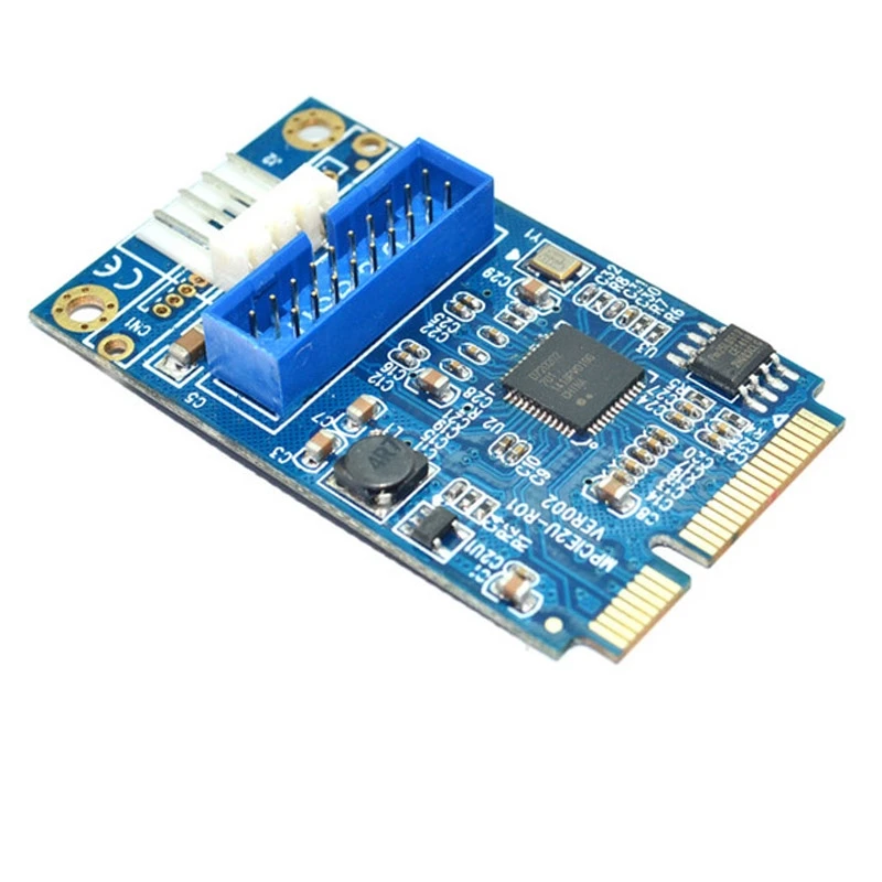 MINI PCI E на USB 3 0 фронтальная 19 контактная Расширительная плата для настольного ПК с
