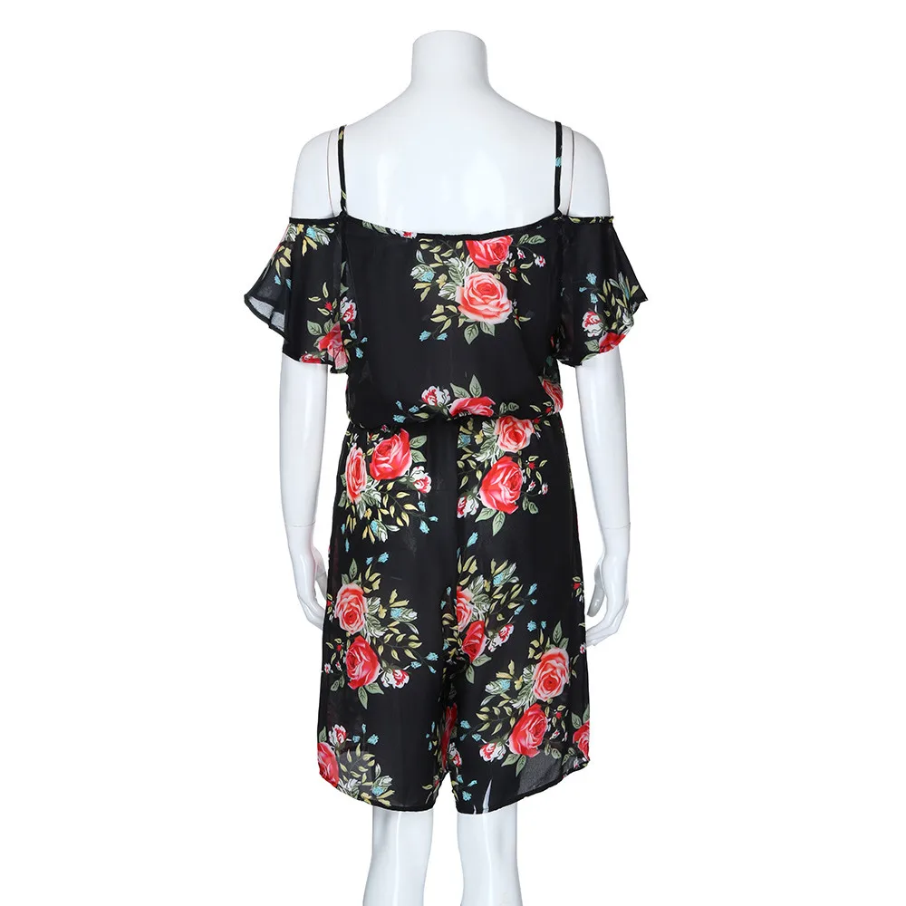 Плюс размер XXL летний модный женский цветочный принт Повседневный короткий рукав