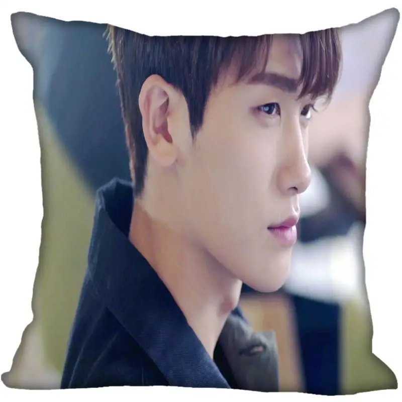 Новые Заказные наволочки Park Hyung Sik, квадратная шелковая наволочка с принтом, домашние декоративные Сатиновые Наволочки на молнии(одна сторона
