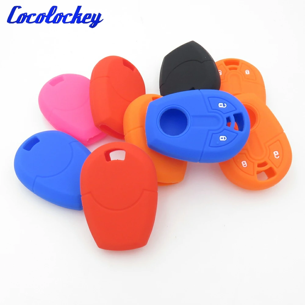 

Cocolocke Key Silicone Case Car Fob Cover for Fiat Positron EX300 Remote Protect 2 Buttons Rubber Car Key No Logo
