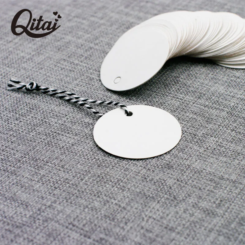 QITAI карта этикетка 50 шт./компл. DIY ремесло бумага свадебные деревянные Этикетки из