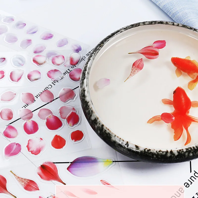 5 шт. DIY лепестки вишни скрапбук микро пейзаж Декор стикер ручной работы