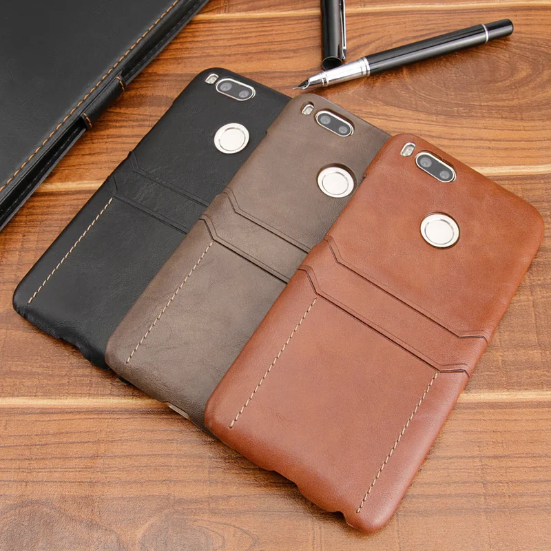 Card Holder Wallet Phone Case for Xiaomi Mi 5x Luxury Leather Shockproof Hard Back Cover A1 4gb 64gb Global |