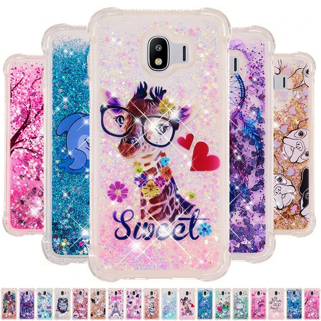 Glitter Liquid Quicksand Case For Samsung Galaxy A6 A8 Plus J4 J6 J3 J7 J2 Pro 2018 Grand Prime SM-J250F SM-J400F Cover B31 | Мобильные