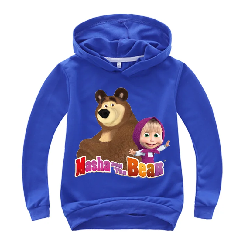 Spring/fall 2019 kids hoodie 2-14 year old girls casual suit cotton pullover 3d-printed bear and sportswear coat Baby tops | Мать и