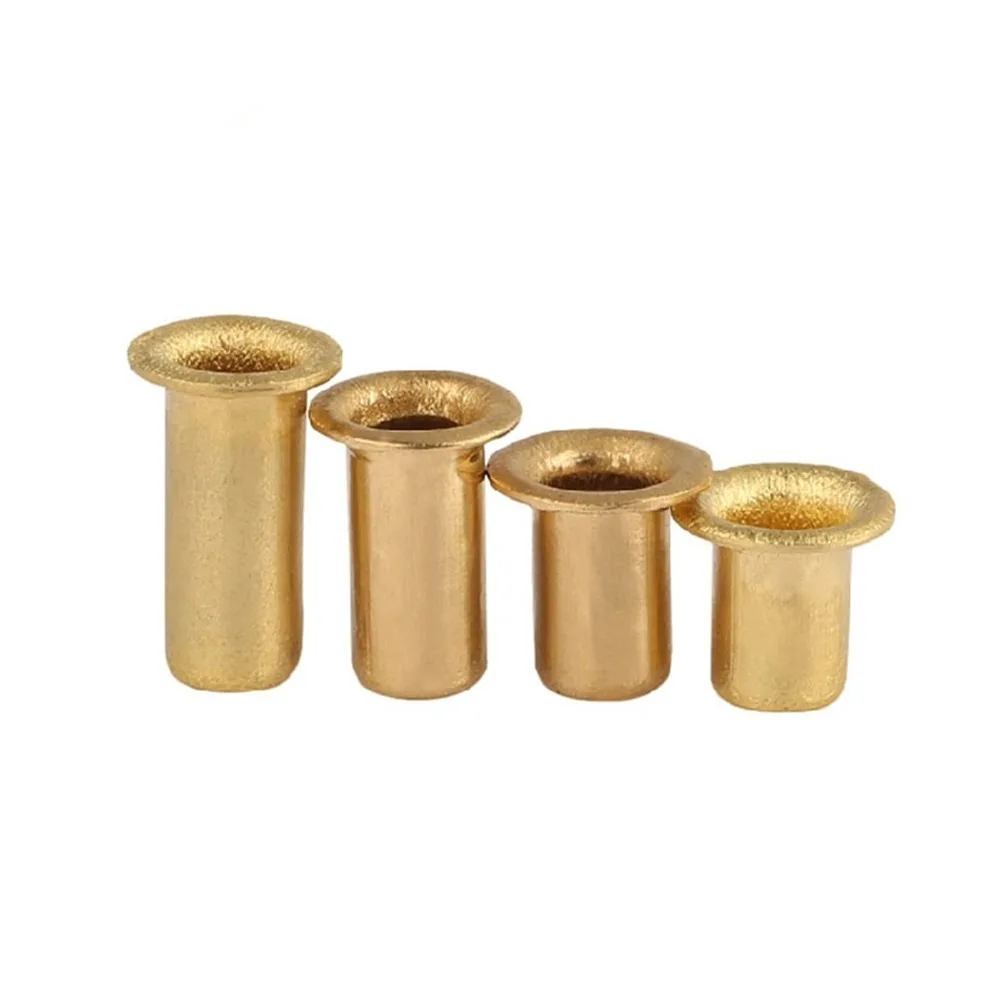 

500PCS M3 Brass Eyelet Rivet Nut Through Hole Rivets Hollow Grommet M3*3/4/5/6/7/8/10/12/14/15mm