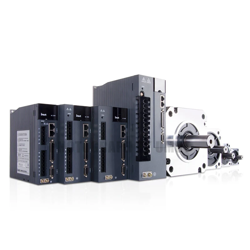 1.2kw AC servo motor single 220v Pulse EtherCAT CANopen driver 3000rpm 4N.m high torque industrial servomotors with cable | Обустройство