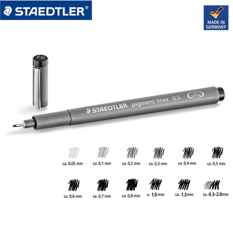 

1pcs Germany STAEDTLER 308 Student Drawing Waterproof Hook Line Hand-painted Drawing Sketch Line Grass Pen