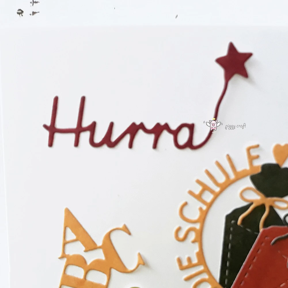 Mmao ремесла металла стали резки Hurray письмо украшения трафарет для DIY скрапбукинга