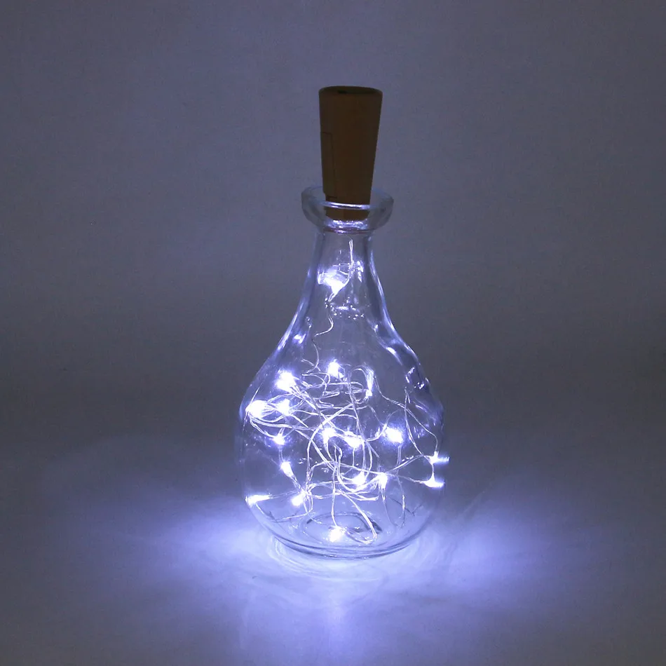 Светодио дный 2 м 20 LED Silver Wire водостойкие светодиодные струсветодио гирлянды для