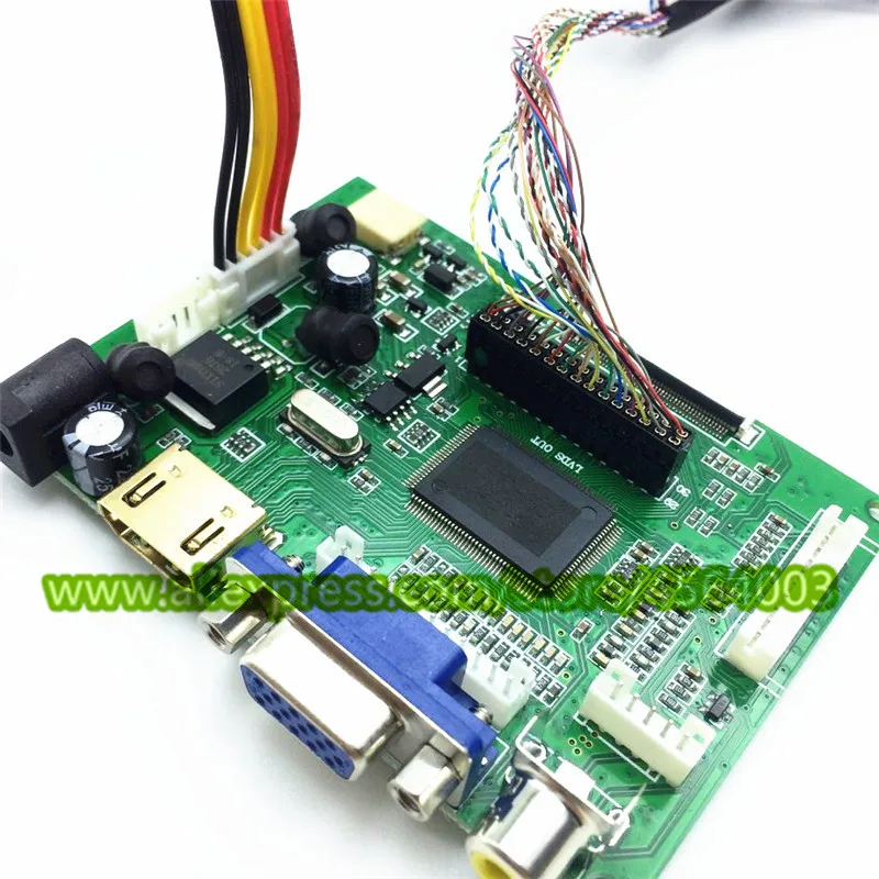 10,1-дюймовый HD-дисплей IPS 1920*1200 B101UAN02.1 плата контроллера LCD-экрана HDMI+VGA+2AV для маленького компьютера Raspberry Pi-mini PC.