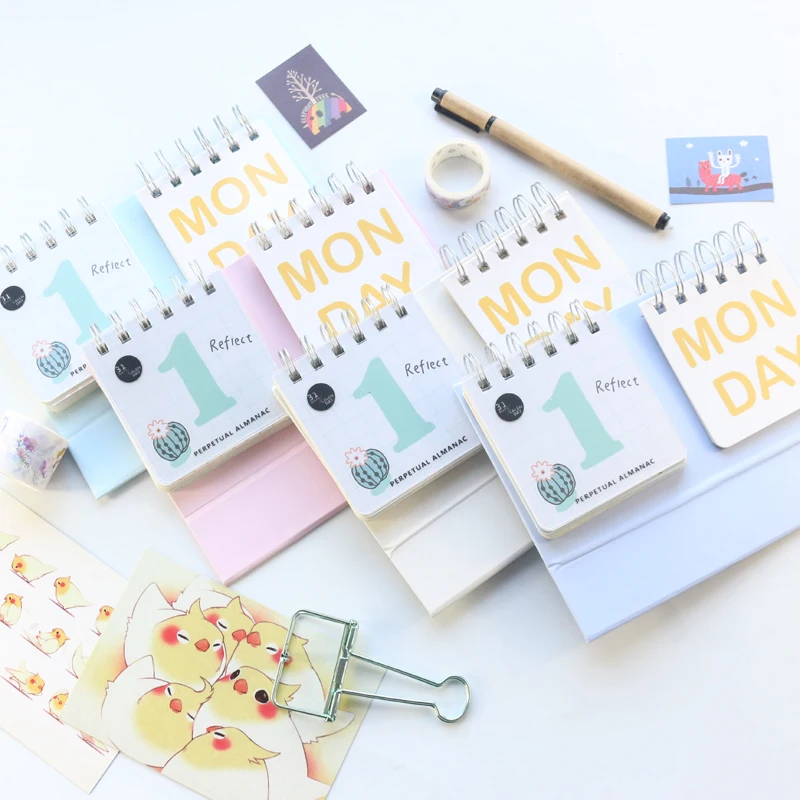 Domikee милый мультяшный школьный школьник 2019 год недатированный Настольный