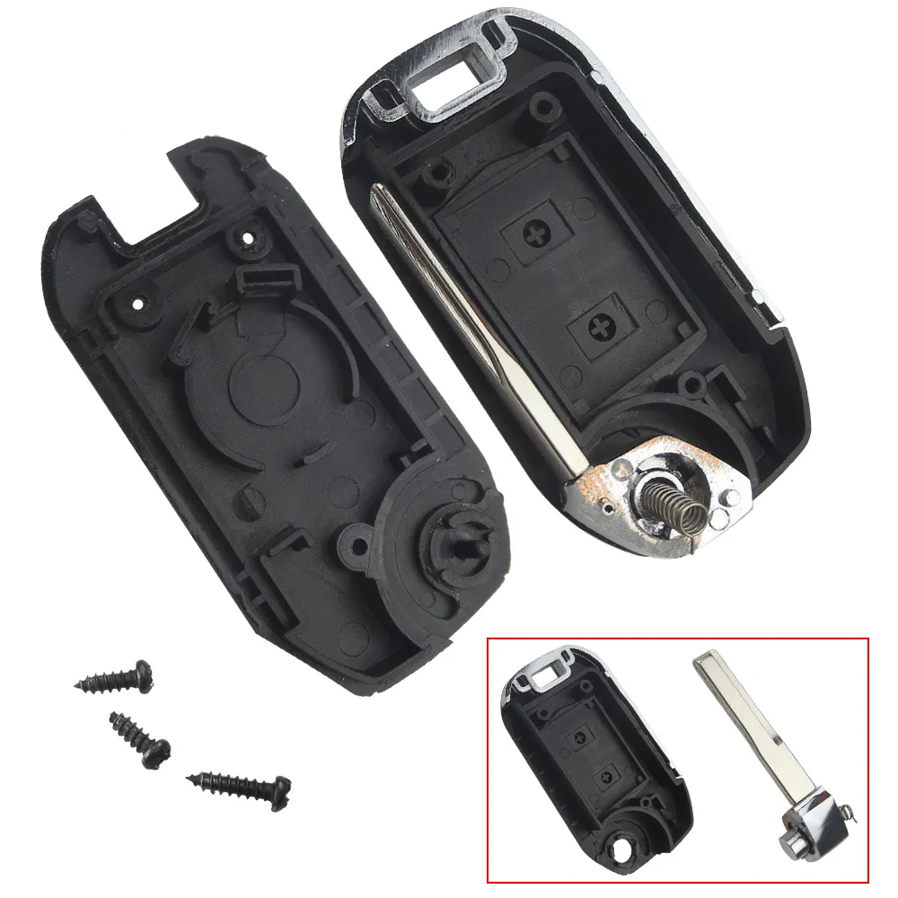 Модифицированный чехол для автомобильного ключа пульта с 2 кнопками Vauxhall Opel Corsa